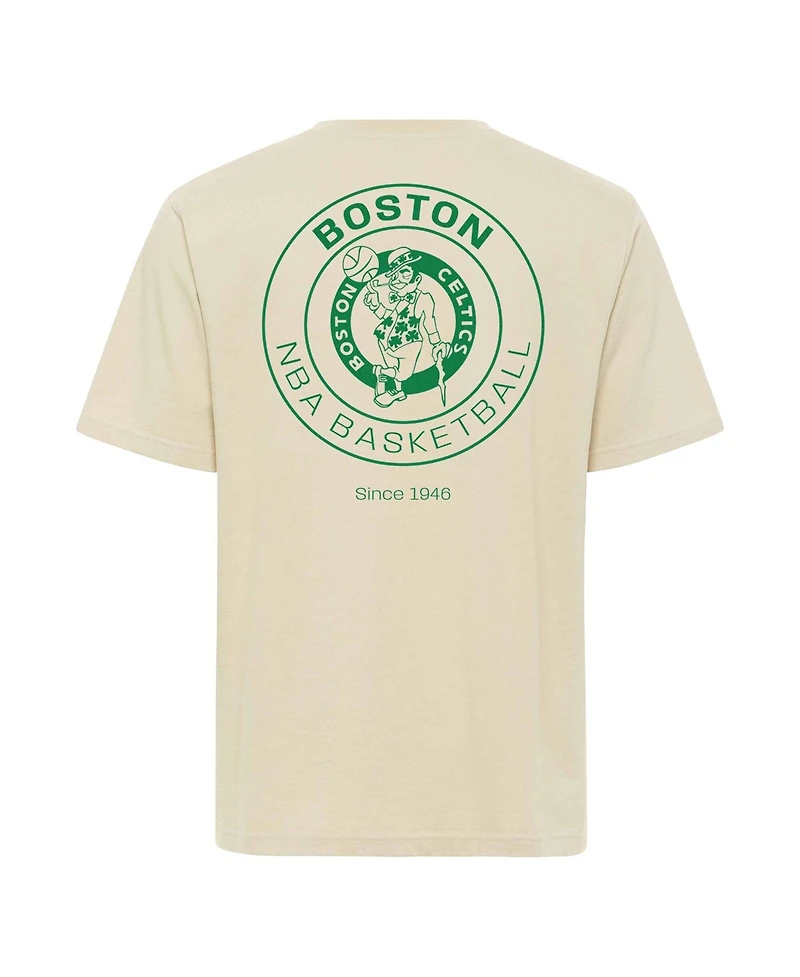 Sportiqe Men's and Women's Cream Boston Celtics Duke Premium T-Shirt