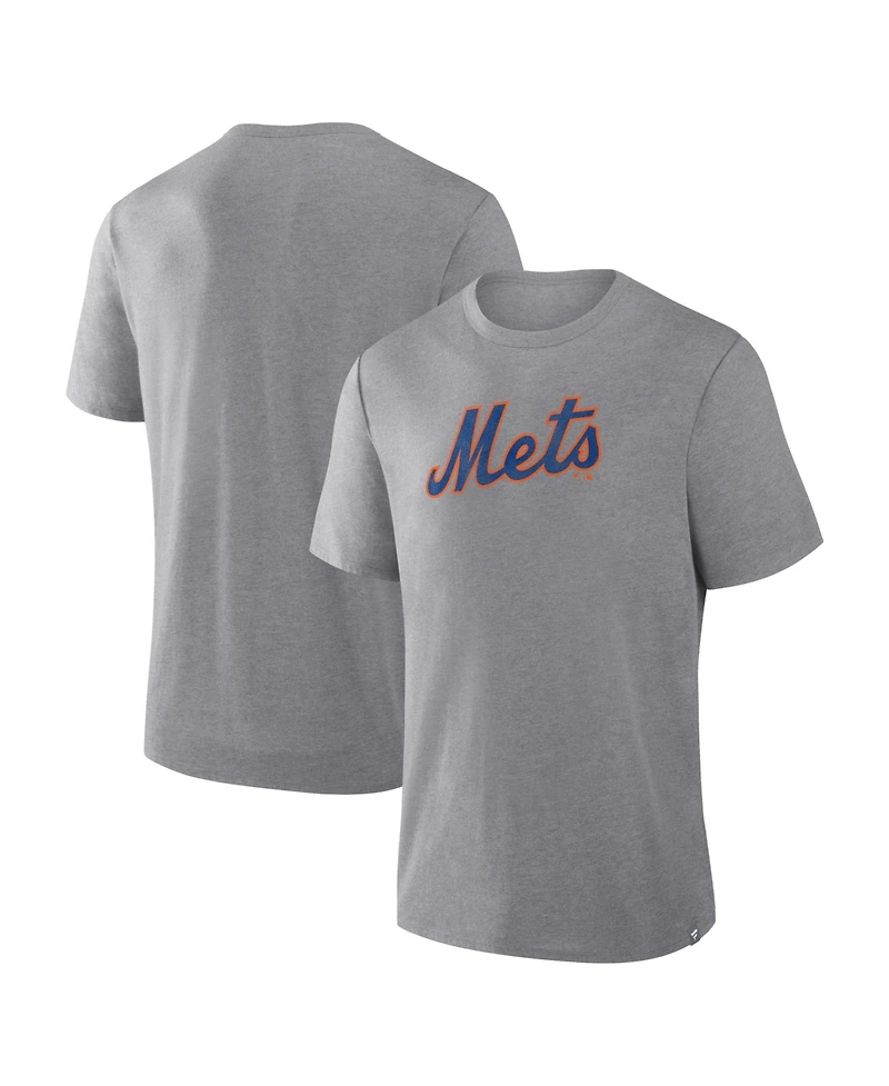 Fanatics Men's Heather Gray New York Mets Play Tribute Tri-Blend T-Shirt