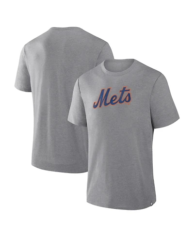 Fanatics Men's Heather Gray New York Mets Play Tribute Tri-Blend T-Shirt