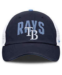 Nike Men's Navy Tampa Bay Rays Primetime Club Adjustable Trucker Hat