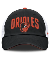 Nike Men's Black Baltimore Orioles Primetime Club Adjustable Trucker Hat