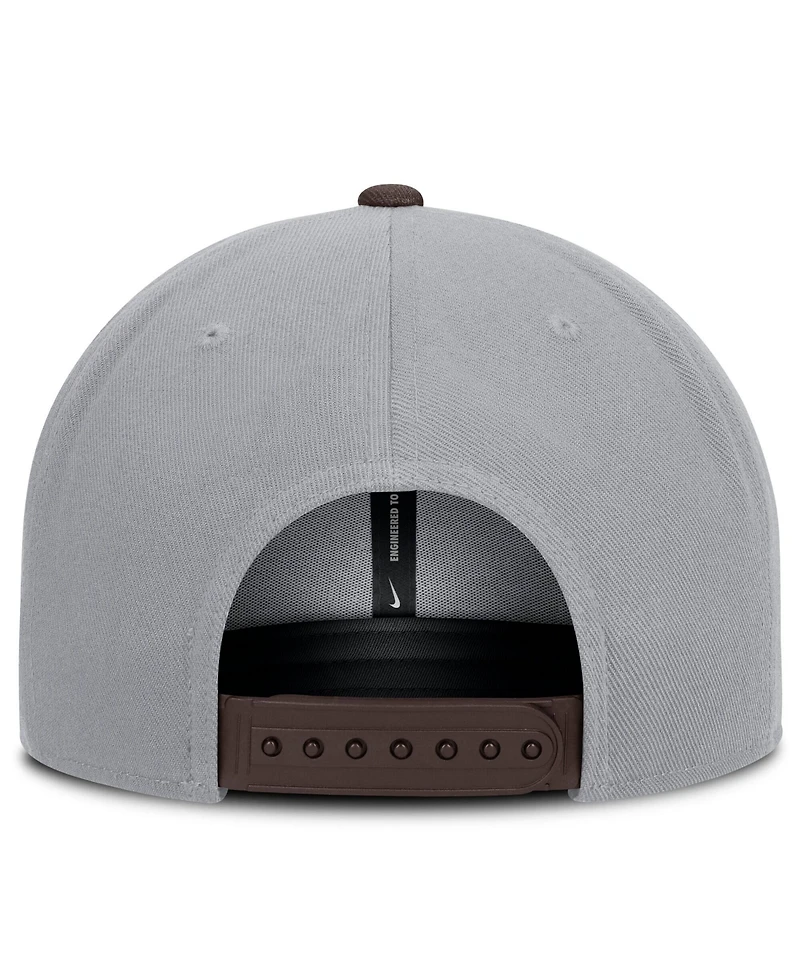 Nike Men's Gray/Brown San Diego Padres Primetime Pro Dri-fit Snapback Hat