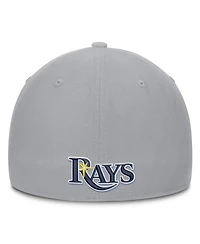 Nike Men's Gray Tampa Bay Rays Primetime Rise Dri-fit Flex Hat