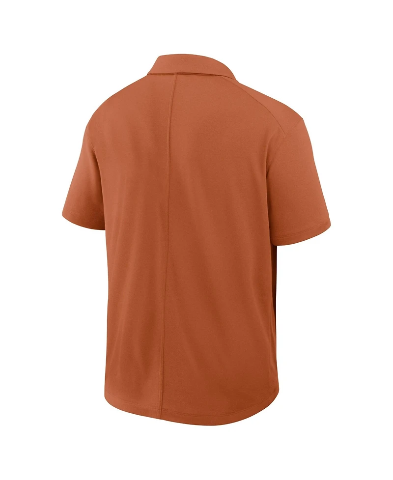 Nike Men's Texas Orange Longhorns Primetime Victory Plus Dri-fit Polo Shirt