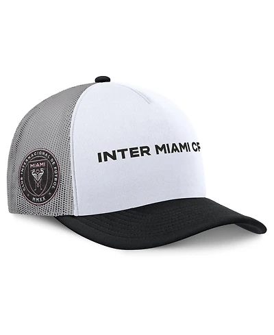Fanatics Men's White Inter Miami Cf On Deck A-Frame Trucker Adjustable Hat