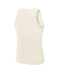 Fanatics Women's Cream San Francisco 49ers Star Play Tri-Blend Ribbed Tank Top