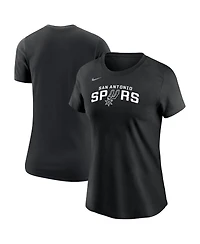 Nike Women's Black San Antonio Spurs Wordmark Core T-Shirt
