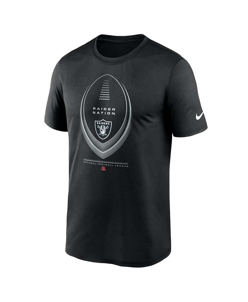 Nike Men's Black Las Vegas Raiders Legend Icon Dri-fit T-Shirt