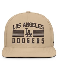 Nike Men's Khaki Los Angeles Dodgers Desert Pro AeroBill Dri-fit Snapback Hat