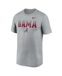 Nike Men's Gray Alabama Crimson Tide Primetime Legend Kinetic Mantra Dri-fit T-Shirt