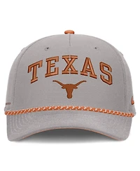 Nike Men's and Women's Gray Texas Longhorns Primetime Rise Rope Adjustable Hat