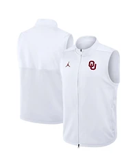 Jordan Men's White Oklahoma Sooners Primetime Victory Therma-fit Full-Zip Vest