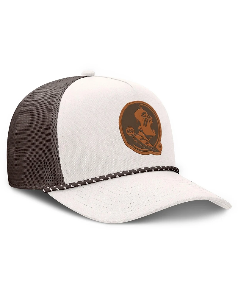 Fanatics Men's Natural Florida State Seminoles Bronco Trucker Adjustable Hat