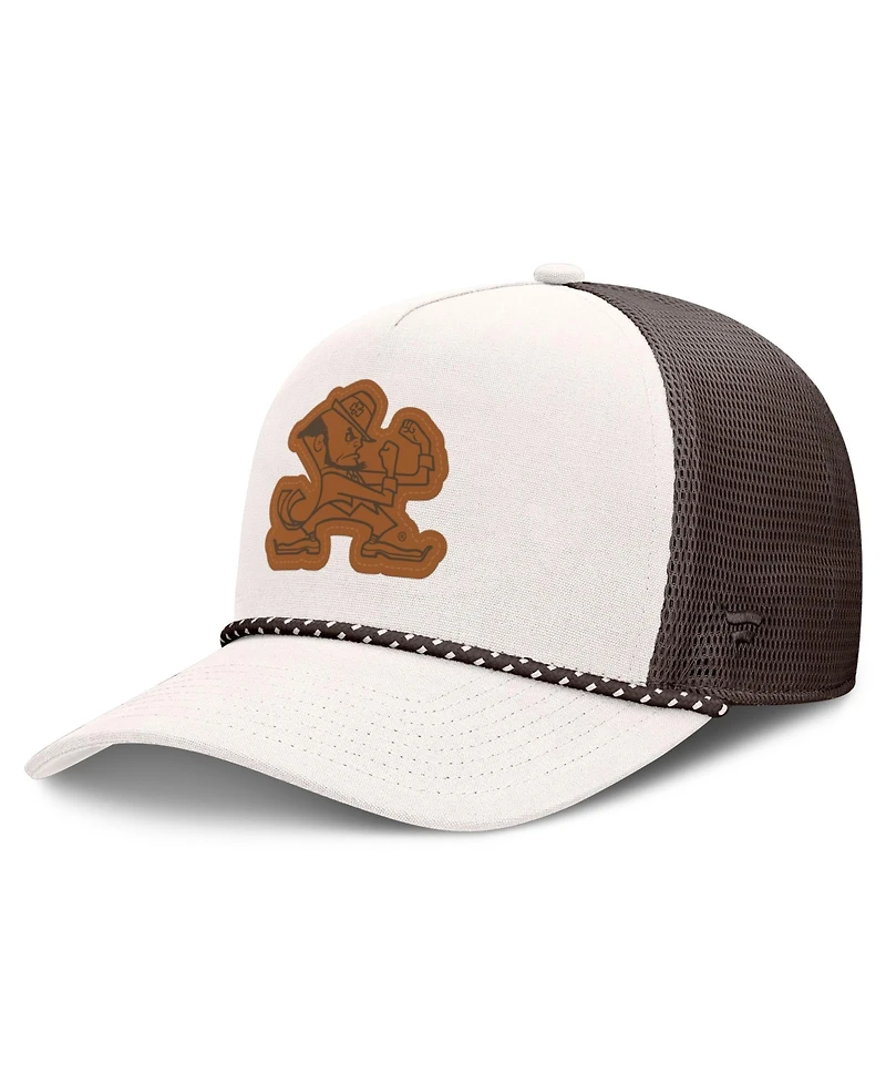 Fanatics Men's Natural Notre Dame Fighting Irish Bronco Trucker Adjustable Hat