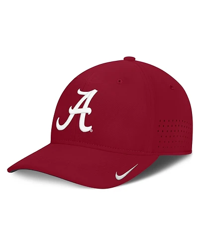 Nike Men's Crimson Alabama Crimson Tide 2026 Sideline Practice Aero Bill Swoosh Flex Dri-fit Hat