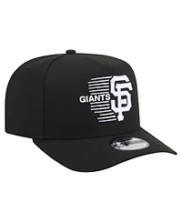 New Era Men's Black San Francisco Giants Motion A-Frame 9FIFTY Snapback Hat