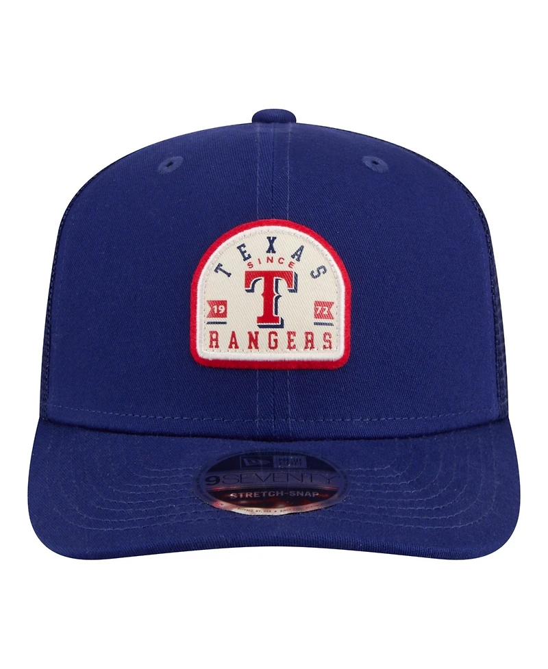 New Era Men's Royal Texas Rangers Contest 9SEVENTY Adjustable Trucker Hat