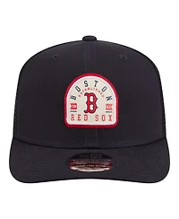 New Era Men's Navy Boston Red Sox Contest 9SEVENTY Adjustable Trucker Hat