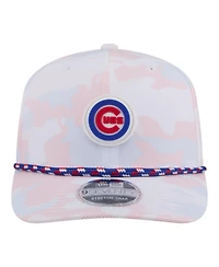 New Era Men's White Chicago Cubs Camo Rope 9SEVENTY Adjustable Hat