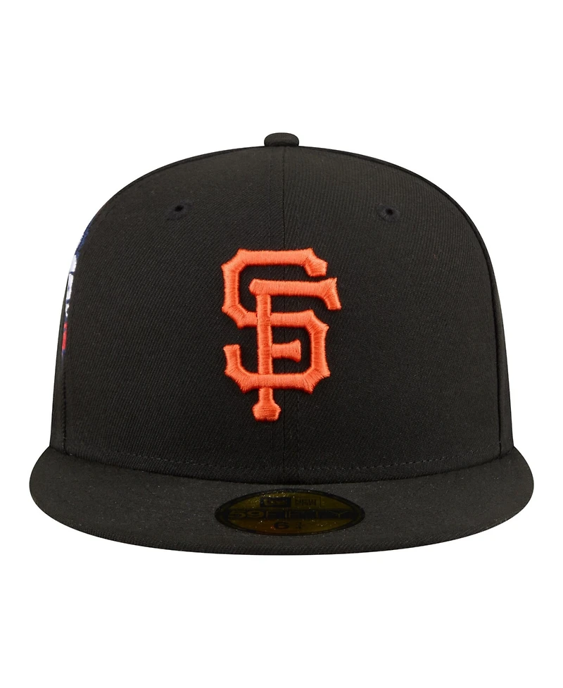 New Era Men's Black San Francisco Giants Hidden Hit 59FIFTY Fitted Hat