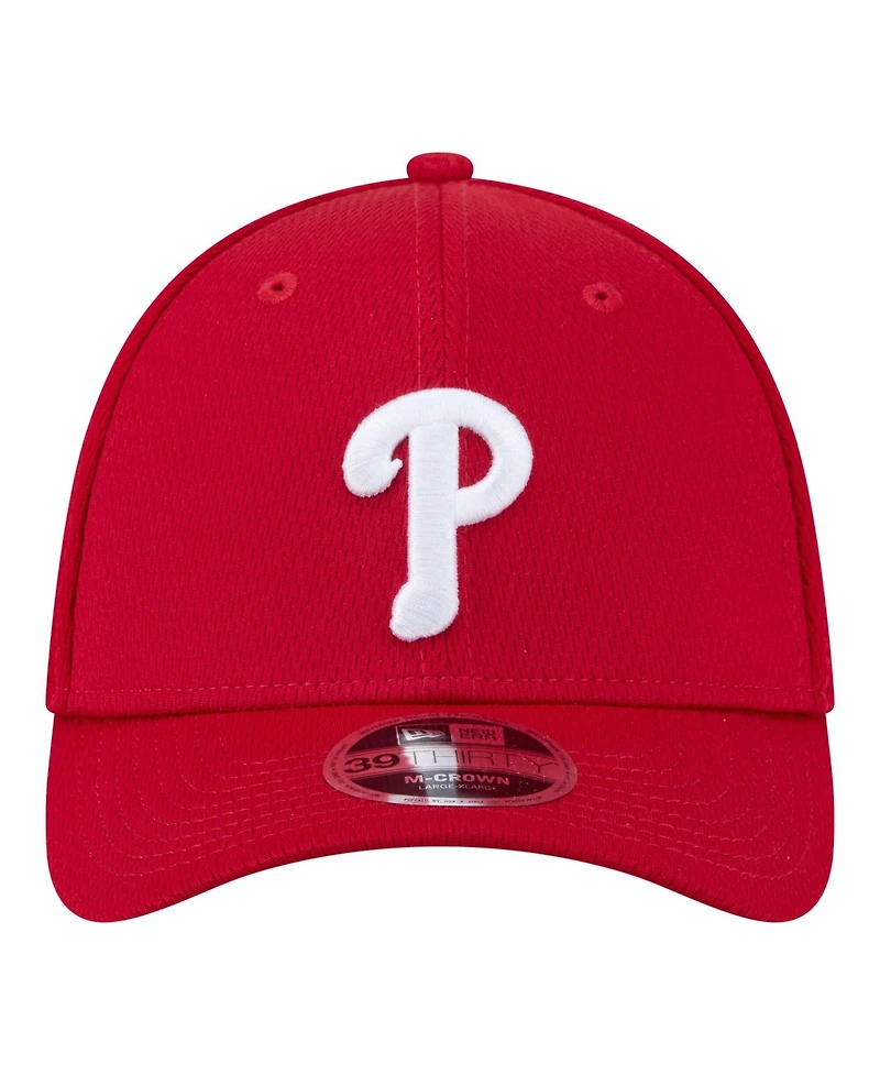 New Era Men's Red Philadelphia Phillies Dash 39THIRTY Flex Hat