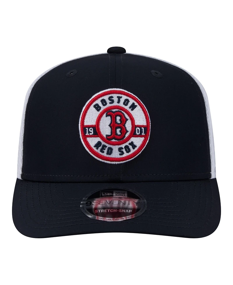 New Era Men's Navy Boston Red Sox Active 9SEVENTY Adjustable Trucker Hat