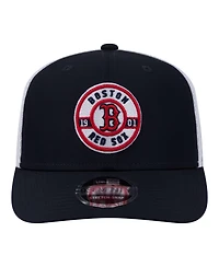 New Era Men's Navy Boston Red Sox Active 9SEVENTY Adjustable Trucker Hat