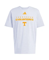 Adidas Men's Gray Tennessee Volunteers Checkered Fresh T-Shirt