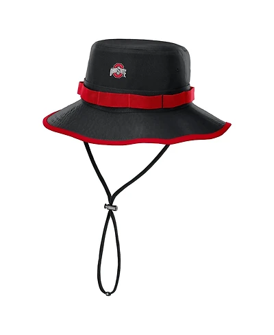 Nike Men's Black Ohio State Buckeyes 2026 Sideline Apex Boonie Bucket Hat
