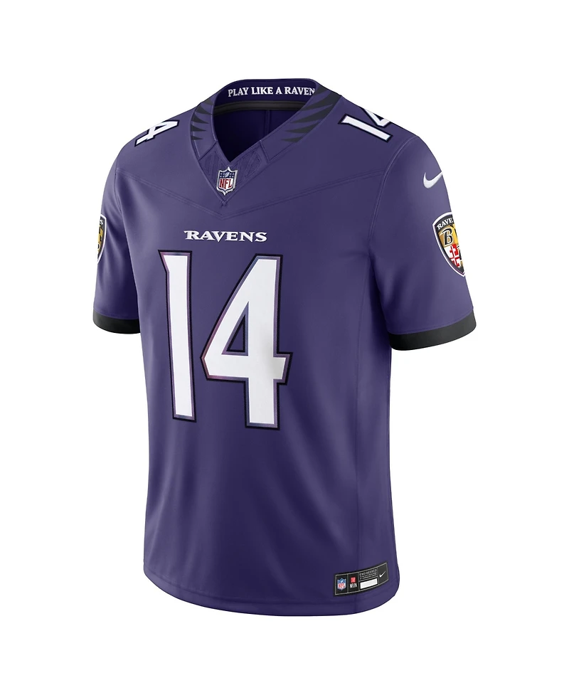 Nike Men's Kyle Hamilton Purple Baltimore Ravens Team Vapor F.u.s.e. Stitched Limited Jersey