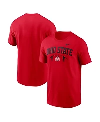 Nike Men's Scarlet Ohio State Buckeyes Primetime Football Icon T-Shirt