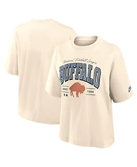 Nike Women's Cream Buffalo Bills Vintage Mod Boxy T-Shirt