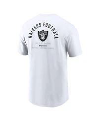 Nike Men's White Las Vegas Raiders Split Logo T-Shirt