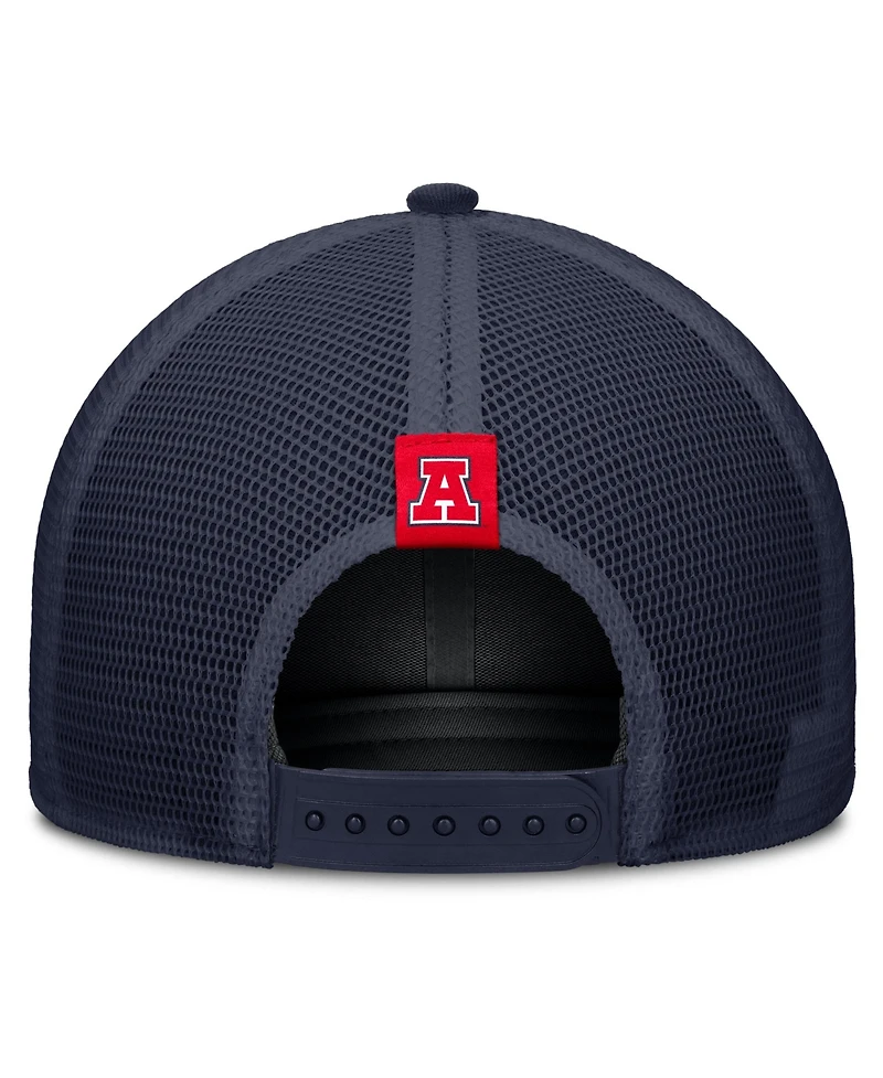Nike Men's and Women's Beige/Navy Arizona Wildcats Legacy Rise Trucker Adjustable Hat