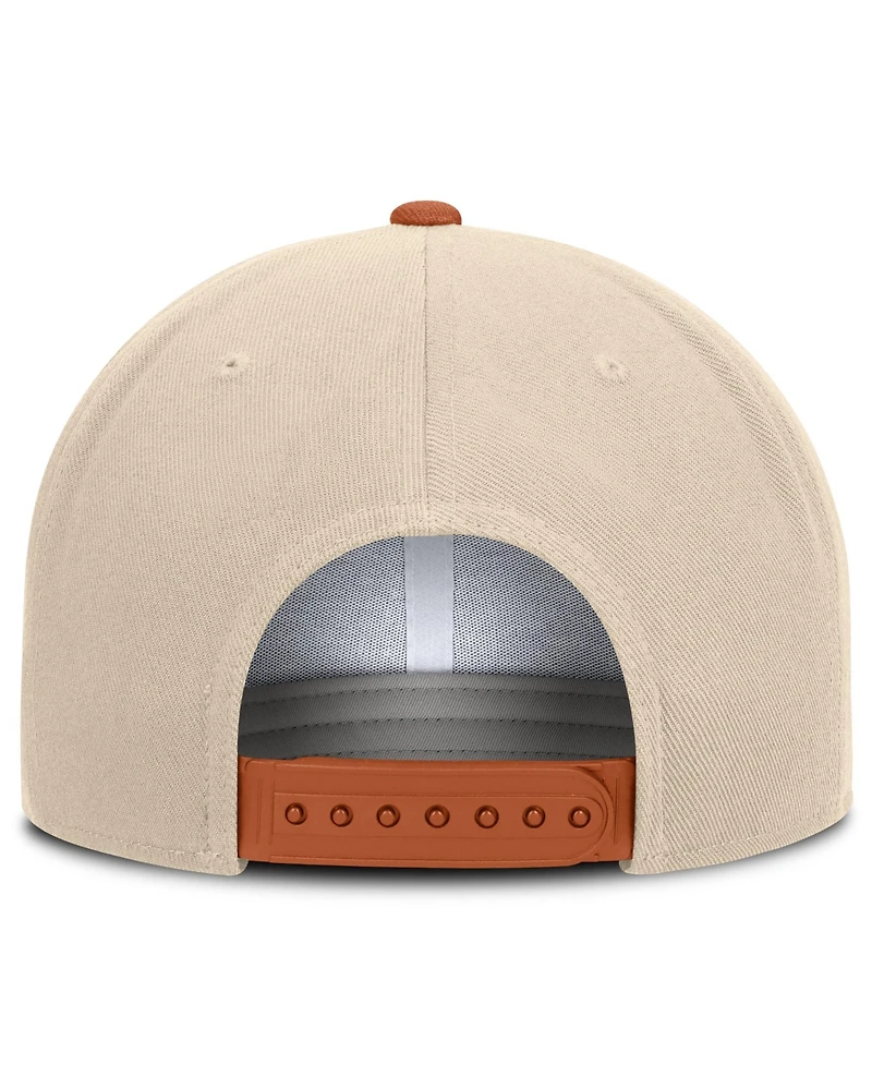 Nike Men's and Women's Natural/Texas Orange Texas Longhorns Campus Prep Snapback Hat