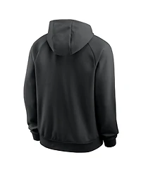 Nike Men's Black Ohio State Buckeyes Premium Performance Raglan Dri-fit Hoodie