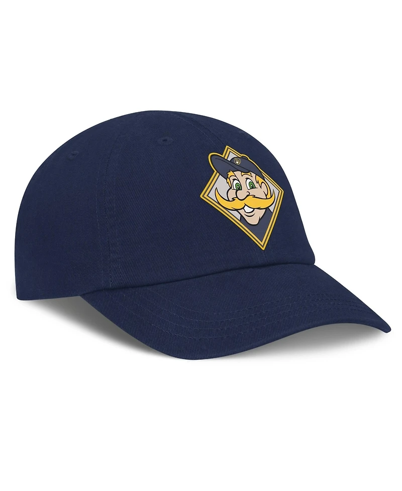 Nike Baby Boys and Girls Navy Milwaukee Brewers Mascot Club Flex Hat