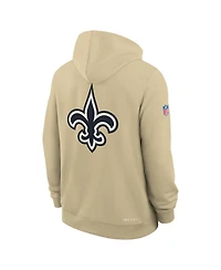 Nike Men's Gold New Orleans Saints Standard Issue Replay Officials Alternate Dri-fit Hoodie