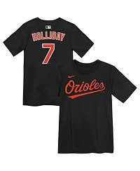 Nike Preschool Jackson Holliday Black Baltimore Orioles Name & Number T-Shirt