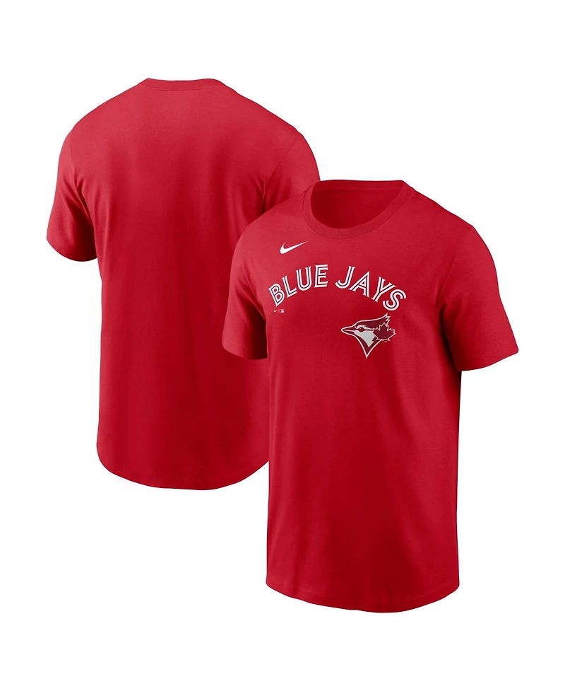 Nike Men's Red Toronto Blue Jays Wordmark T-Shirt