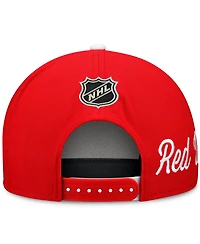 Fanatics Men's White/Red Detroit Red Wings Snapback Hat