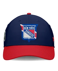Fanatics Men's Navy/Red New York Rangers Flex Fit Hat