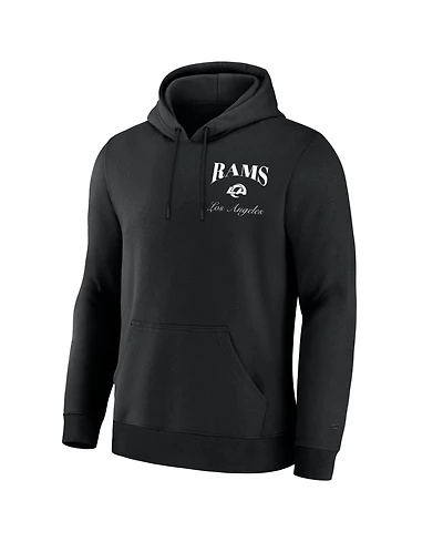 Fanatics Men's Black Los Angeles Rams Nightfall Long Sleeve Fleece Hoodie