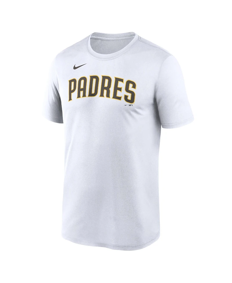 Nike Men's White San Diego Padres New Legend Wordmark Dri-fit T-Shirt
