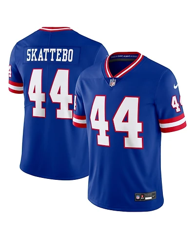 Nike Men's Cam Skattebo Royal New York Giants Legacy Vapor Untouchable Stitched Limited Jersey