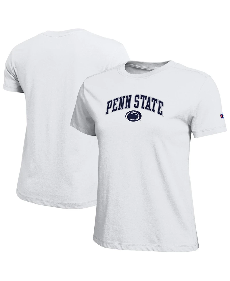 Champion Women's White Penn State Nittany Lions Arched Over Logo T-Shirt