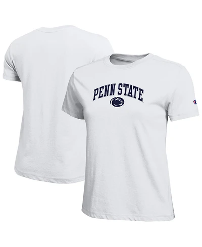 Champion Women's White Penn State Nittany Lions Arched Over Logo T-Shirt