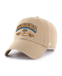 '47 Brand Men's Khaki New York Knicks Fast Break Chase Region Clean Up Adjustable Hat