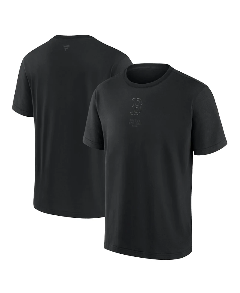 Fanatics Men's Boston Red Sox Black Out Heavyweight T-Shirt