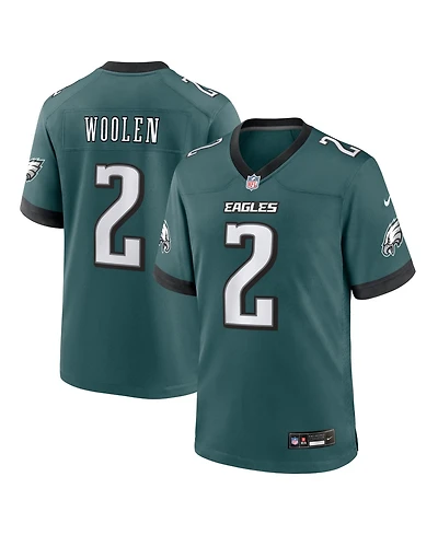 Nike Men's Tariq Woolen Midnight Green Philadelphia Eagles Team Game Jersey